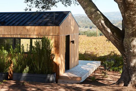 The Dwell House: 540 Sq Ft Prefab ADU - Abodu Concrete Quartz Countertops, Prefab Adu, Convection Wall Oven, Quartz Bathroom, Prefab Home, Accessory Dwelling Unit, Cedar Siding, Norm Architects, Standing Seam