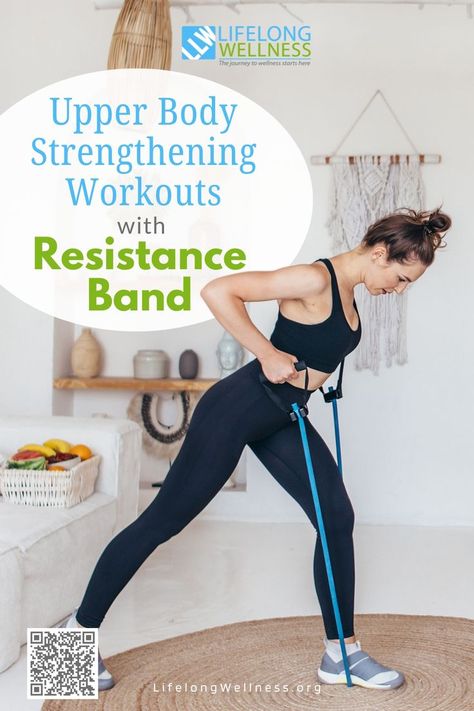 Build strength, tone muscles, and improve mobility with resistance band workouts! 🏋️‍♀️ Perfect for home or on the go. Ready to get started? 💡✨ #ResistanceTraining #UpperBodyWorkouts Tube Band Exercises, Weight Band Workouts, Tube Band Workout, At Home Arm Workout Resistance Bands, At Home Band Workout, Resistance Band Workout For Arms, Resistance Band Upper Body Workout, Arm Exercises With Resistance Bands, Long Resistance Band Workout