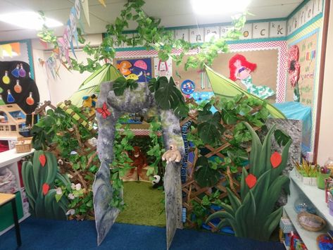 Jungle role play EYFS endangered animals Role Play Eyfs, Role Play Areas Eyfs, Jungle Theme Classroom, Role Play Areas, Esl Games, Book Corner, Book Corners, Theme Classroom, Corner House