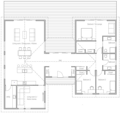 house design house-plan-ch486 10 L Shaped Bungalow Plans Ireland, H Shaped House Plans Layout, T Shaped House Plans, U Shaped Floor Plans, H Shaped House Plans, Irish House Plans, House Plans Ireland, U Shaped House Plans, U Shaped Houses