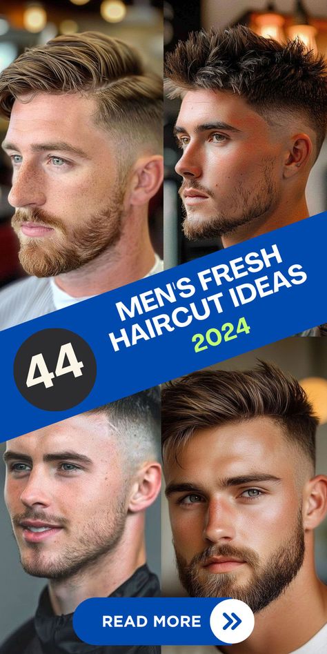 Discover 44 fresh haircut ideas for men! From 2024 trends to classic designs, find your next favorite look. ✂️💇‍♂️ #MensHaircuts #FreshStyles #HaircutTrends Me S Haircut, Men’s Haircuts Long On Top Short On Sides, Men’s Clean Haircut, 7/3 Haircut Men, Men’s Haircuts Tapered Sides, Long On Top Haircuts For Men, Men’s Hair Long On Top Short On Sides, Mens Haircut Short On Sides Long On Top, Short Haircut Styles Men