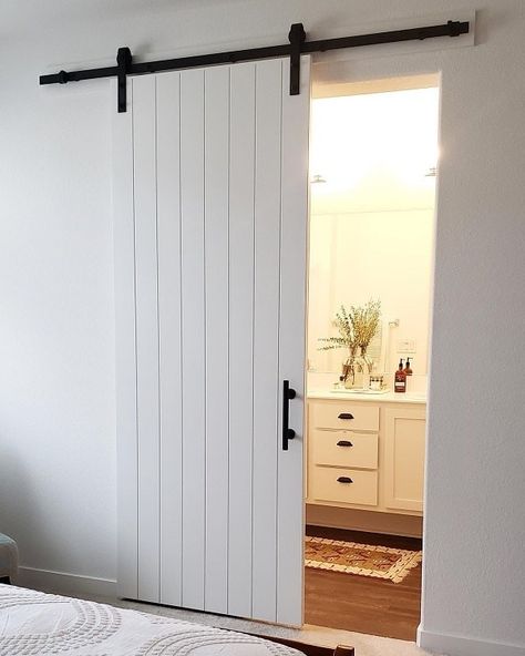 Barn Door For Toilet, Inside Sliding Door Ideas, Barn Door Inside Bathroom, From Door Ideas House, Slide Doors For Bedroom, Sliding Door Toilet Room, Sliding Door For Small Bathroom, Barnyard Door Bathroom, Toilet Sliding Door Design