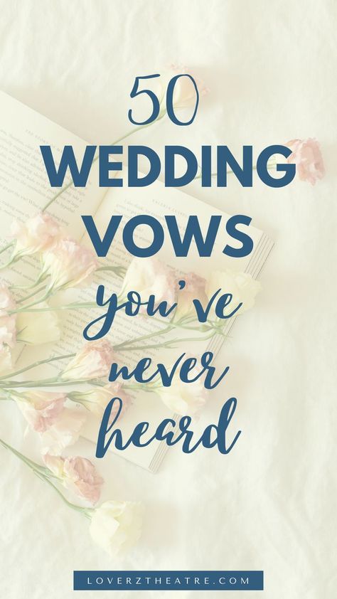 Wedding Vows are a unique way to convey your heartfelt feelings to your partner on your wedding day. Check out these 50 wedding vows you've never heard. If you are looking for inspiration for either writing their own wedding vows or unique wedding vows, or you need some cute wedding vows examples, this post has a huge list of the best wedding vows Cute Wedding Vows, Simple Wedding Vows, Trust In Marriage, Write Your Own Wedding Vows, Vows Examples, Unique Wedding Vows, Wedding Vows Quotes, Wedding Vows For Her, Vows For Her