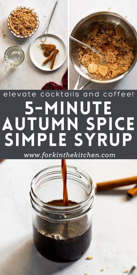 Autumn Spice Syrup, Apple Cinnamon Coffee Syrup, Best Fall Coffee Syrups, Winter Spice Coffee Syrup, Autumn Spice Simple Syrup, Autumn Coffee Syrup, Unique Fall Coffee Drinks, Fall Syrup For Coffee, Fall Simple Syrup