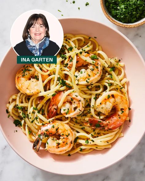 Ina Garten's Shrimp Scampi (Recipe Review) | The Kitchn Ina Garten Shrimp Scampi, Best Shrimp Scampi Recipe, Shrimp Scampi Pasta Recipes, Lemon Shrimp Pasta, Shrimp Pasta Recipes Easy, Easy Shrimp Scampi, Shrimp Scampi Pasta, Scampi Pasta, Flavorful Shrimp