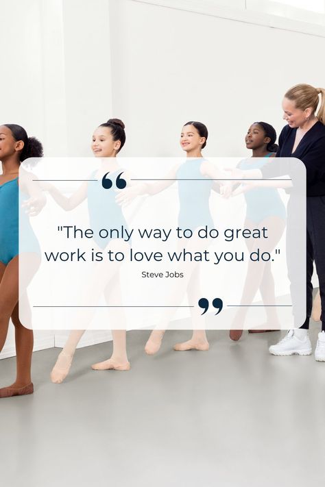 "The only way to do great work is to love what you do." - Steve Jobs For dance studio owners, it’s more than just a job—it’s a passion. It’s the love that drives us through the long nights, inspires every routine, and creates a space where students feel at home. When you love what you do, it’s not just work—it’s a community. #LoveWhatYouDo #DanceStudioLife #BuildingCommunityThroughDance" #DanceStudioOwner #DanceTeacher #DanceCommunity #DanceLife Dance Studio Owner, The Longest Night, How High Are You, Dance Teacher, Dance Life, When You Love, Dance Studio, Steve Jobs, A Job