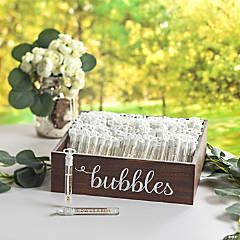 Wedding Bubbles | Oriental Trading Company Wedding Exit Ideas Bubbles, Wedding Reception Bubbles, Light Up Wedding Favors, Small Touches For Wedding, Guest Ideas For Wedding, Wedding Inspo Ideas, Kid Friendly Wedding Ideas, Wedding Reception Ideas On A Budget, Send Off Ideas For Wedding