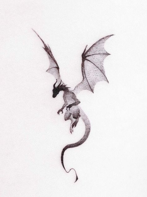 Smokey Dragon Tattoo, Small Dragon Drawing, Dragon Silhouette Tattoo, Dragon Tattoo Silhouette, Small Dragon Tattoo, Dragon Shadow, Tato Flash, Dragon Tattoo Sketch, Shadow Tattoo