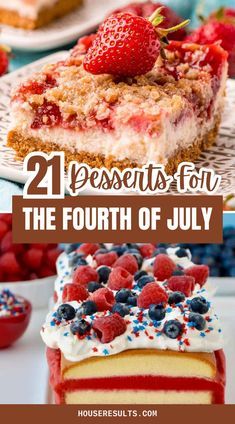 The Best 4th Of July Desserts, Best July 4th Desserts, 4rh Of July Dessert, Dessert Recipes For 4th Of July, Desserts For 4th Of July Parties, Easy Desserts For Fourth Of July, Dessert For The 4th Of July, 4tg Of July Dessert, Forth Of July Food Desserts