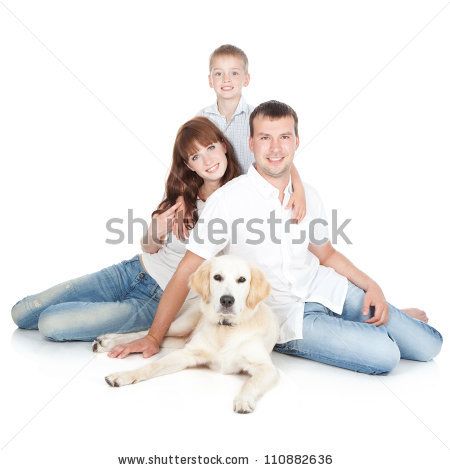 stock photo : Happy family - mother, father and little son with a big dog sitting over white background Family White Background, Family Photo Outfits Winter, Family Portrait Ideas, Country Musicians, Family Stock Photo, Fall Family Pictures, Family Pic, Family Poses, Family Dog