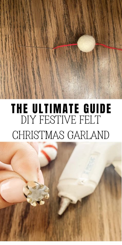 Deck your halls in style this Christmas with our DIY Christmas garland! This fun project is as enjoyable as it is rewarding. We're using felt - a classic Christmas staple - to create a homemade, felt Christmas garland. It's easy, it's fun, and it's sure to become a new holiday tradition. So, roll up your sleeves and get ready to create something festive! 🎄 See the blog for more details. Cute Modern Farmhouse, Christmas Felt Garland, Felt Christmas Garland, Diy Rustic Farmhouse, Girls Room Colors, Felt Garlands, Crafts For Beginners, Modern Farmhouse Ideas, Diy Christmas Garland