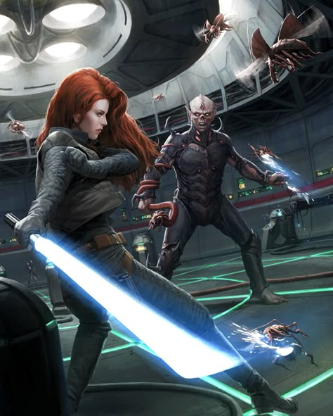 Yuuzhan Vong, Mara Jade Skywalker, Luke And Mara, Star Wars Legends, Mara Jade, Jedi Sith, Jedi Order, Star Wars Character, Star Wars Rpg