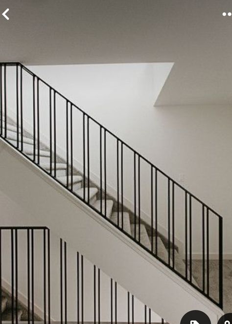 Vertical Stair Railing, درابزين السلم, Indoor Railing, Metal Stair Railing, درج السلم, Interior Stair Railing, Modern Stair Railing, Staircase Design Modern, Staircase Railing Design