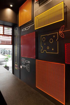 Burger Restaurant Design Interiors, Aesthetic Plant Wallpaper, Small Restaurant Design, Bar Deco, Modern Restaurant Design, Hallway Ideas Bloxburg, Aesthetic Plant, Small Hallway Ideas, Colour Hallway