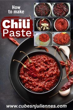 Garlic Chili Paste Recipe, Red Chili Paste Recipe, Chili Paste Recipe, Jjigae Recipe, Indian Samosas, Dried Red Chili Peppers, Red Chili Paste, Chili Garlic Paste, The Best Chili