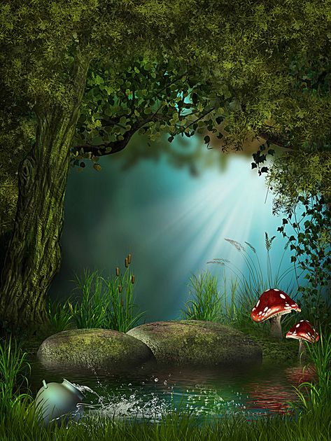 Magic mushroom fairy green background Background Photo Studio, Video Backdrops, Forest Backdrops, Fantasy Background, Magic Forest, Fantasy Art Landscapes, Magical Forest, Fairy Art, Photography Backdrops