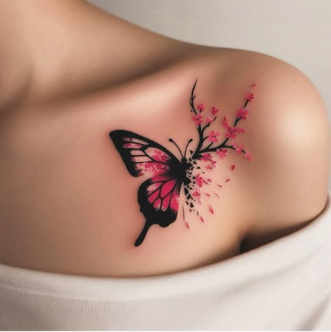 Butterfly Coverup Tattoo, Tatuaje Hello Kitty, Catrina Tattoo, Tattoo Coverup, Beautiful Tattoos For Women, Pretty Hand Tattoos, Butterfly Tattoos For Women, Tattoos For Women Flowers, Tasteful Tattoos