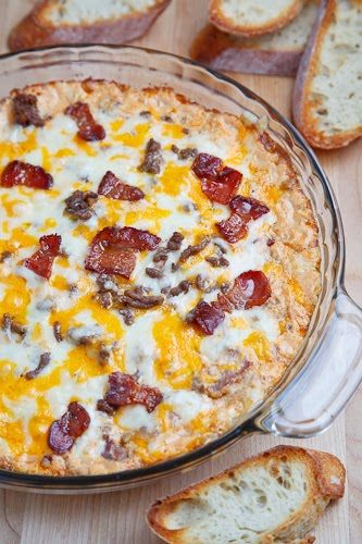 17 of the most outrageously incredible dips known to mankind. For the boys during the Super Bowl Cheese Burger Dip, Burger Dip, Cheeseburger Dip, Queso Dip, Cheese Burger, Dips Appetizers, Salad Pasta, Buffalo Chicken Dip, Think Food