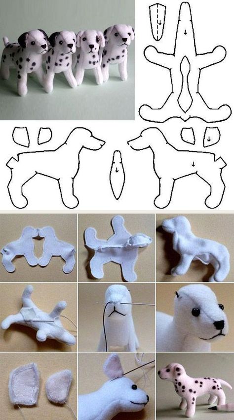 Dog Patterns Sewing Templates, Pola Top, Stuffed Animal Sewing Patterns, Valentine's Day Crafts, Sewing Templates, Cute Sewing Projects, Animal Sewing Patterns, Plushie Patterns, Sewing Stuffed Animals