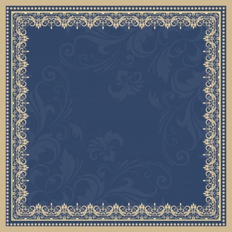 Vector fine floral square frame. Decorative element for invitations and cards. Border element Free Vector Floral Square Frame, Marco Floral, Square Border, Vintage Borders, Letterpress Business Cards, Background Design Vector, Border Frame, Classic Card, Floral Squares