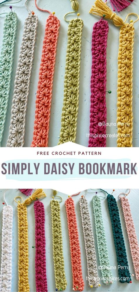 Beautiful Decorative Bookmarks - Free Crochet Patterns Beginner Crochet Projects Tutorial, Easy Crochet Tassels, Crochet Projects With 5 Mm Hook, Medium 4 Yarn Crochet Pattern, Crochet Ideas For Scrap Yarn, Crocheted Household Items, Acrylic Yarn Crochet Patterns, 1hr Crochet Projects, Eco Friendly Crochet Projects