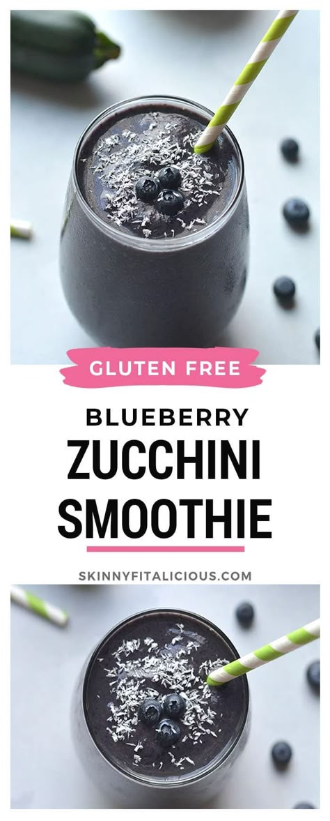 Zucchini Protein, Blueberry Protein Smoothie, Zucchini Smoothie, Protein Blueberry, Unique Smoothies, Blueberry Zucchini, Greek Yogurt Smoothie, Healthy Low Calorie Recipes, Citrus Smoothie