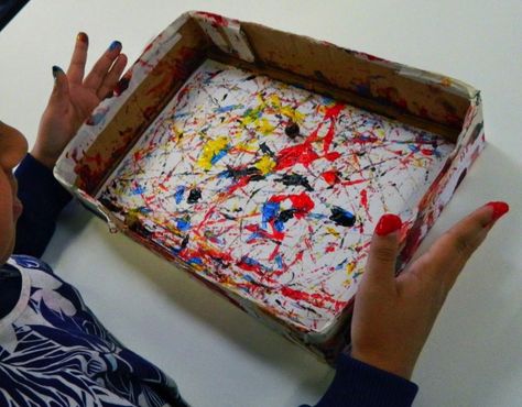 Jackson Pollock Art, Pollock Art, Drip Art, Paintings Famous, Marble Painting, Kindergarten Art, Marble Art, Drip Painting, Coloured Pencils