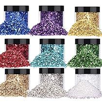 Crushed Glass Crafts, Slime Glue, Epoxy Resin Tumbler, Sparkle Crafts, Art Slime, Glitter Pictures, Jar Packaging, Glass Glitter, Crystal Chips