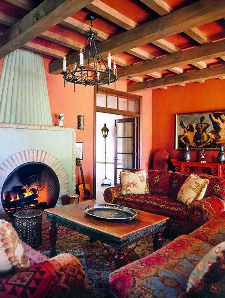 ԑ̮̑♦̮̑ɜ B๏ђƹ๓เคภ C๏ttคgƹ ԑ̮̑♦̮̑ɜ Spanish Colonial Homes, Casa Country, Mexican Home Decor, Mexican Home, Casas Coloniales, Southwest Decor, Spanish Style Homes, Hacienda Style, Mexican Decor