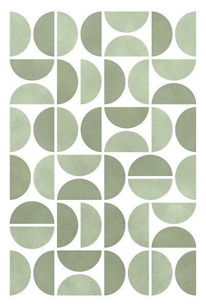 Green Geometric Tile, Mid Century Drawing, Mid Century Shapes, Mid Century Modern Graphics, Modern Green Wallpaper, Green Pattern Tile, Modern Graphic Patterns, Pattern Art Aesthetic, Geometric Pattern Interior