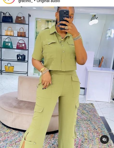 Latest Two Piece Trouser And Top, Latest Palazzo Trouser And Top, Palazzo Trouser And Top, Palazzo And Top, Trouser And Top For Ladies, Female Wears, Ankara Shift Dress, Classy Jumpsuit Outfits, Lace Blouse Styles