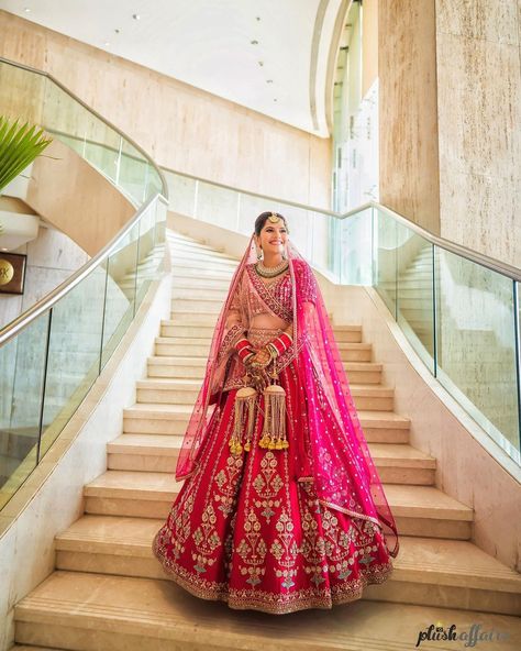 Beautiful Pink Bridal Lehenga Designs For Indian Wedding - K4 Fashion Pink Lehenga Designs, Lehenga Colors, Trending Lehenga, Lehenga Designs Latest, Pink Bridal Lehenga, Monsoon Wedding, Latest Bridal Lehenga Designs, Indian Bridesmaid Dresses, Designer Bridal Lehenga Choli