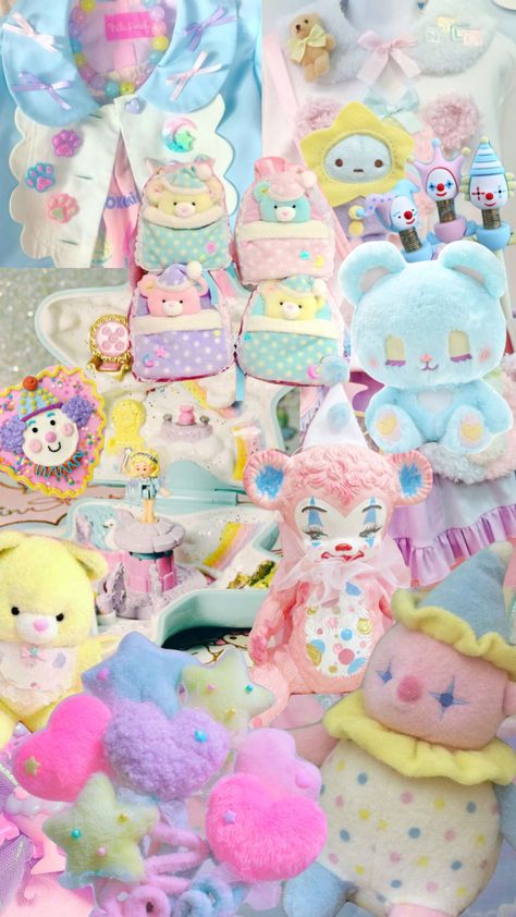 #fairykei #pastel #clowncore #clown Clowncore Oc, Cute Clown Wallpaper, Pastel Clowncore Aesthetic, Clown Pastel Aesthetic, Cute Clown Aesthetic, Clown Core Wallpaper, Pastel Clown Aesthetic, Clowncore Moodboard, Kawaii Clown