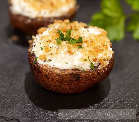 Simply Great Stuffed Mushrooms | The Cooking Mom Cheese Ball Bites, Stuffed Mushrooms Easy, Stuffed Mushroom, Baked Veggies, Appetizers For A Crowd, Best Appetizer Recipes, Easy Appetizer Recipes, Best Appetizers, Family Friendly Meals