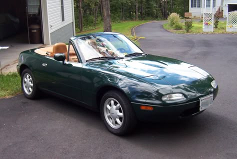 Green Miata, Green Mazda Miata, Dark Green Miata, 1990 Miata Mx5, Mazda Miata Mx5 1990, Miata Car, 1997 Mazda Miata, Mx5 Na, 1994 Mazda Mx-5 Miata