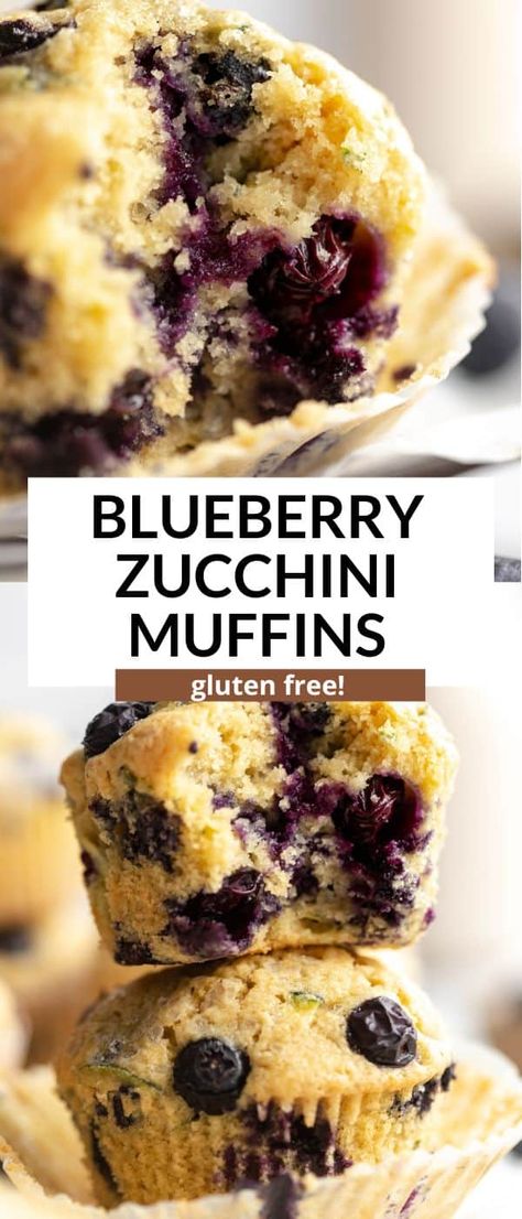 These gluten free blueberry zucchini muffins are easy to make, healthy, made in one bowl and perfect for a simple snack, dessert or breakfast. Blueberry Zucchini Muffins Healthy, Gluten Free Zucchini Blueberry Muffins, Gluten Free Healthy Muffins, Zucchini Breakfast Muffins, Zucchini Muffins Gluten Free, Zucchini Blueberry Muffins, Gluten Free Muffins Recipes, Gluten Free Blueberry Recipes, Muffins Made With Applesauce