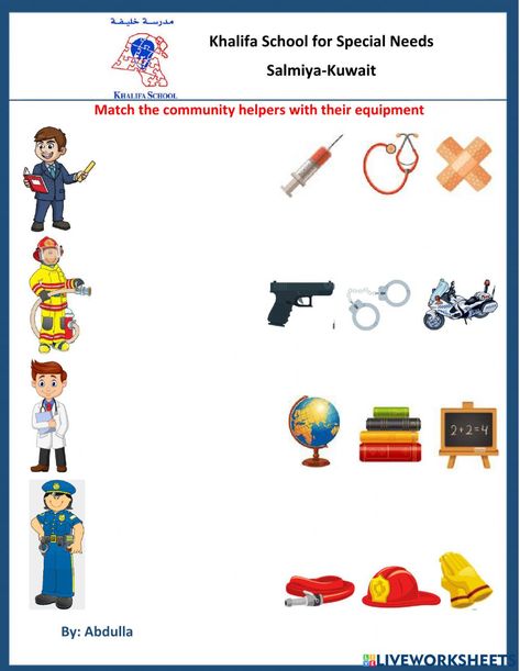 Worksheet On Community Helpers, Community Helper Worksheet, Community Helpers Worksheets Preschool, Community Helpers Matching, Evs Worksheet, Special Education Worksheets, Community Helpers Kindergarten, Helper Chart, Letter S Worksheets