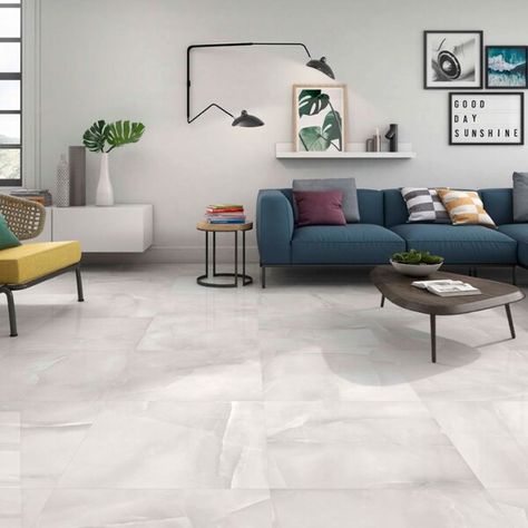 Living Room Floor Tiles - Stylish Lounge and Sitting Room Tile Ideas from Direct Tile Warehouse | Page 2 Grey Floor Tiles Living Room, Porcelain Tile Floor Living Room, Grey Tiles Living Room, Gray Porcelain Tile Floor, Tiles For Living Room Floor, Grey Flooring Living Room, High Gloss Floors, Living Room Floor Tiles, Room Floor Tiles