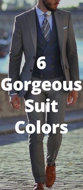 6 Gorgeous Suit Colors Best Suits For Men Classy, Mens Suit Colors, Formal Suits Men, Suit Colors, Khaki Suits, Best Suits For Men, Suit Combinations, Suit Collection, Mens Fashion Smart