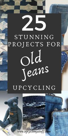 Projects With Denim, Things To Do With Denim Scraps, What To Do With Denim Scraps, Recycled Jeans Projects Diy, Things Made From Old Jeans, Diy Cloth Purse, Denim Baskets Diy, Old Fabric Ideas, Repurposed Jeans Projects