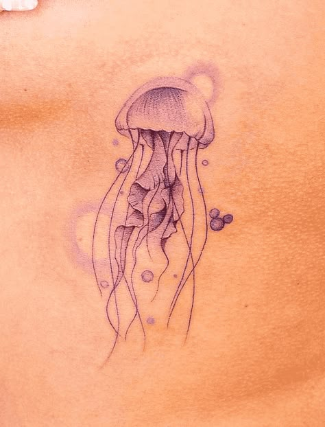 Jellyfish Tattoo Design Images (Jellyfish Ink Design Ideas) 2 Jellyfish Tattoo, Medusa Jellyfish Tattoo, Aesthetic Jellyfish Tattoo, Galaxy Jellyfish Tattoo, Cartoon Jellyfish Tattoo, Little Jellyfish Tattoo, Jellyfish Back Tattoo, Jellyfish Tattoo Thigh, Cute Jellyfish Tattoo