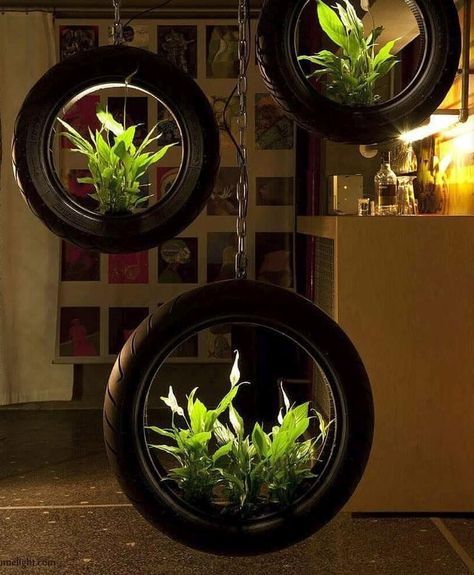 Diy Tire, Reuse Old Tires, Tire Craft, Tire Furniture, Tire Garden, Tire Planters, Tire Art, Planter Project, Tyres Recycle