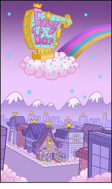 Fairy World Cafe by Fred Seibert, via Flickr Flickr Aesthetic, Cosmo Und Wanda, The Fairy Odd Parents, Foto Muro Collage, Wallpaper Spongebob, 헬로키티 배경화면, Lock Screen Wallpaper Iphone, Aesthetic Cafe, Odd Parents