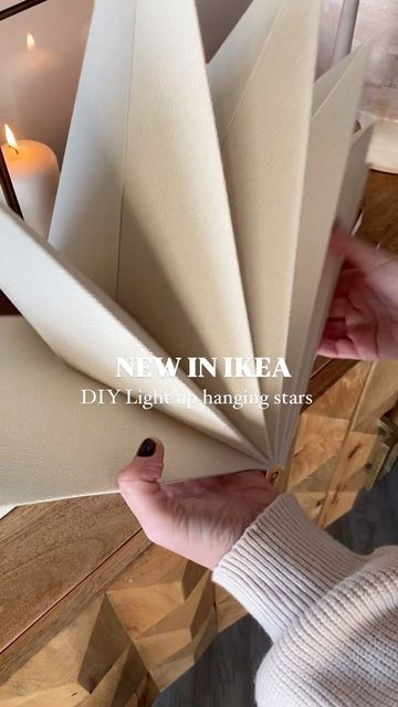 Ikea Star Lights Paper Lanterns, Ikea Stars Christmas, Ikea Star Lights, Ikea Lighting Hack, Strala Ikea, Ikea Strala, Ikea Lighting, Lighting Hacks, Ikea Christmas