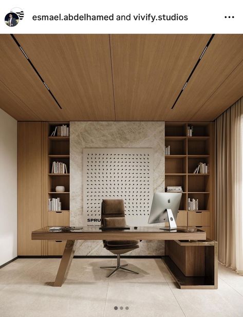 Executive Office Design Interior, Office Cabin Design, Executive Office Design, Office Table Design, Luxury Office, Minimalist House Design, Architecture Office, Cabin Design, Home Office Setup