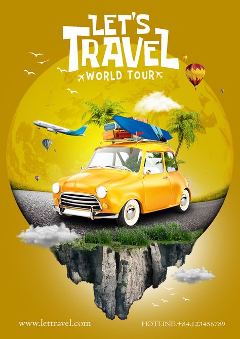 Travel to World Road trip Big set of famous landmarks the world poster#pikbest#Templates Travel Campaign Design, Travel Packages Poster, Tourism Poster Design Graphics, Trip Poster Design, Road Trip Poster, Trip Poster, Landmark Poster, 1 Day Trip, Ppt Template Design