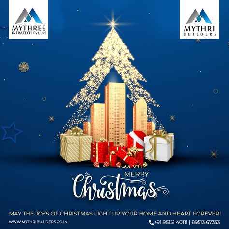 We take this opportunity to wish boundless joy and bountiful blessings on you! Have a safe and happy Christmas. Homes that celebrate life everyday at www.mythribuilders.co.in Call @ +91 95131 40111/ +91 95131 40222 #MythriBuilders #MythriSapphire #Mythrisquare #Mythrisunshine #Mythrisignature #Builders #Nammabengaluru #Amenities #LuxuryHomes #RealEstate #Property #Bangalore #dreamhomes #properties #privatelimited #dec25 #christmas #season #xmas #christmasgift #christmaslights #merrych Real Estate Christmas Post, Real Estate Christmas Creative Ads, Real Estate New Year Creative Ads, Christmas Social Media Design, Real Estate Christmas, Hair Poster Design, Christmas Sale Poster, Holiday Poster Design, Christmas Homes