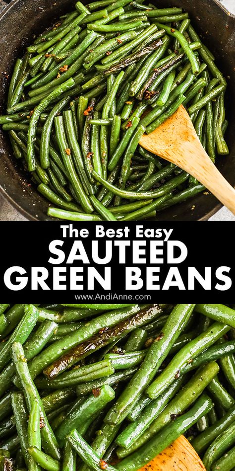 Fresh Green Bean Recipes, Cooking Fresh Green Beans, Green Beans Side Dish, Sauteed Green Beans, Motherhood Tips, Cooking Green Beans, Green Bean Recipes, Healthy Side, Veggie Side Dishes