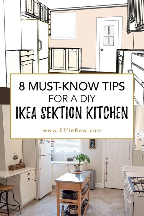 Ikea Tall Kitchen Cabinet, Ikea Kitchen Cabinets White, Ikea Stensund Kitchen White, Installing Ikea Kitchen Cabinets, How To Save On Kitchen Cabinets, Detailed Kitchen Cabinets, Ikea Off White Kitchen, Ikea Kitchen Sektion, Ikea Cabinet Hack Kitchen