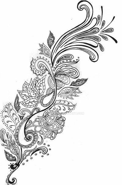 Paisley Design Potential by NatRadzi on DeviantArt Paisley Print Tattoo, Paisley Flower Tattoos, Paisley Tattoos, Owl Tat, Paisley Tattoo, Diy Collage, Paisley Flower, Geniale Tattoos, Feather Tattoo